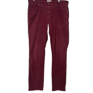Peter Millar Maroon Red Corduroy Chino 5 Pocket Golf Pants Mens 36 x 34